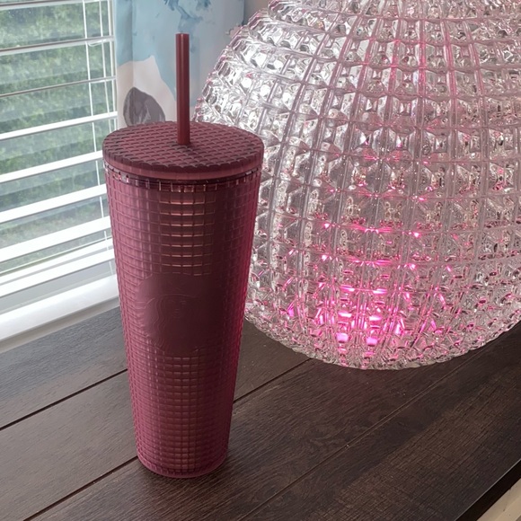Starbucks Pink Jelly Grid Soft Touch Tumbler Venti 2023 - Picture 7 of 15